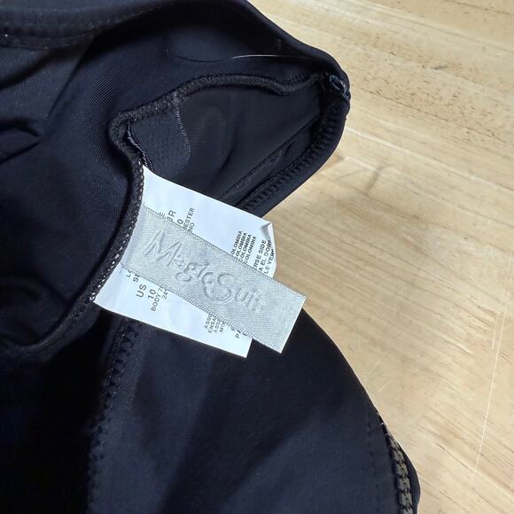 Magicsuit NWT Laguna Beach Coco Zip Front One Piece Swimsuit Black Size 10 - Picture 5 of 12